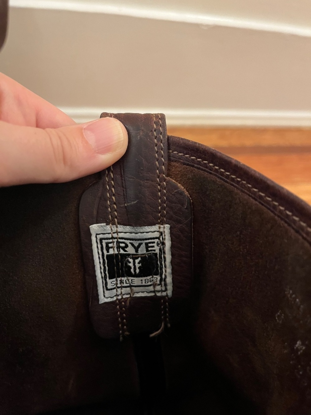 Frye Belted harness 12R 8.5 in chestnut leather - Picture 4 of 4